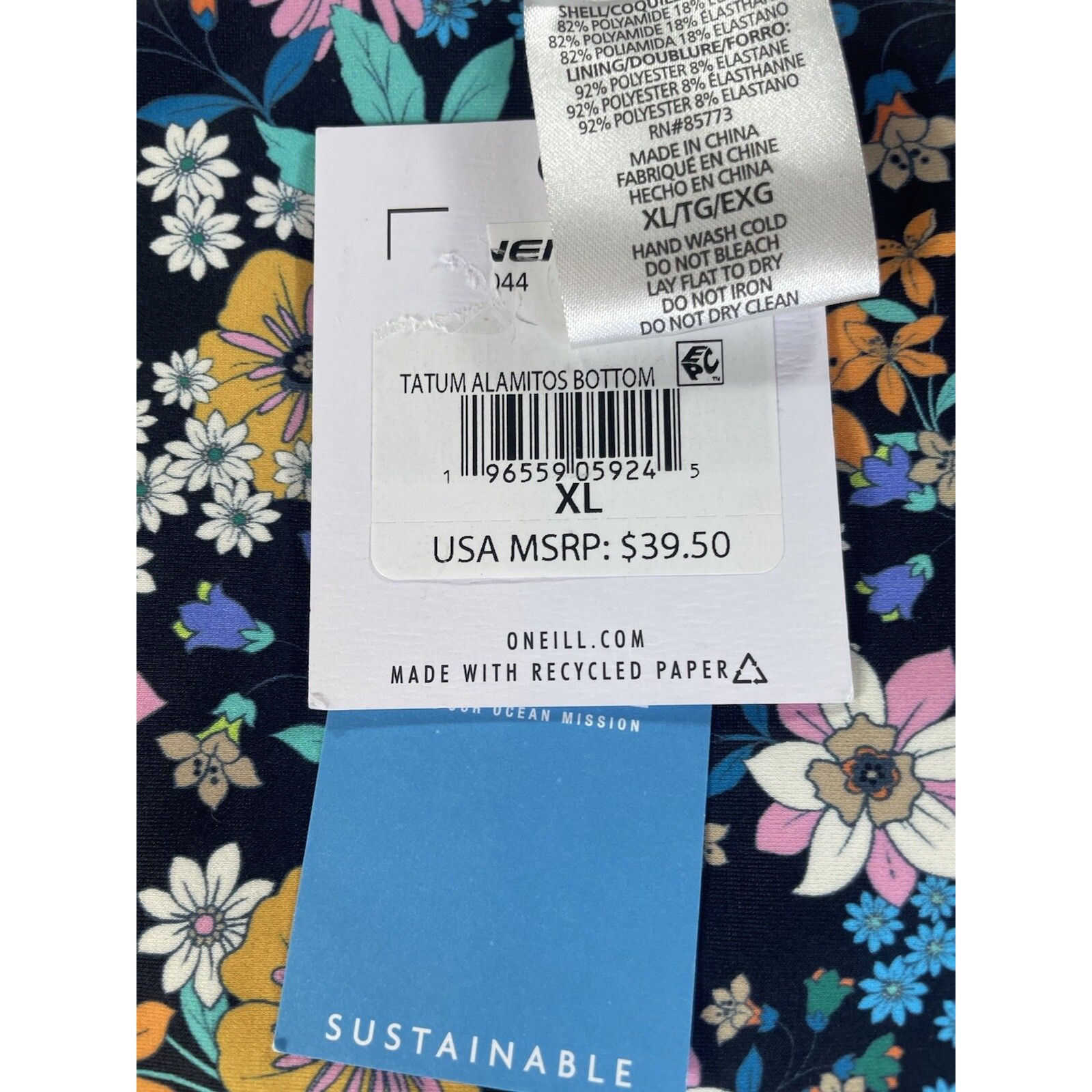 O'neill Women's Size Xl Tatum Alamitos Bikini Bottoms — image 8 of 8